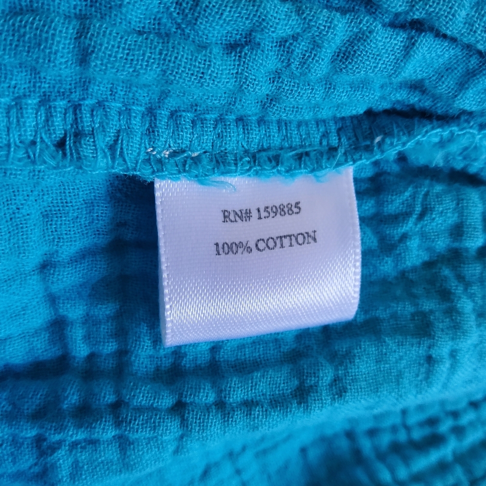 Bobi Strapless Cotton Gauze Tube Top Size M or S  Surf Blue Mermaid Color NWT - Picture 7 of 13